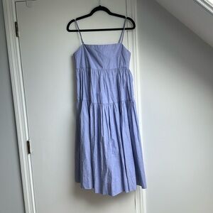 J.Crew Tiered Midi Tie-back Dress